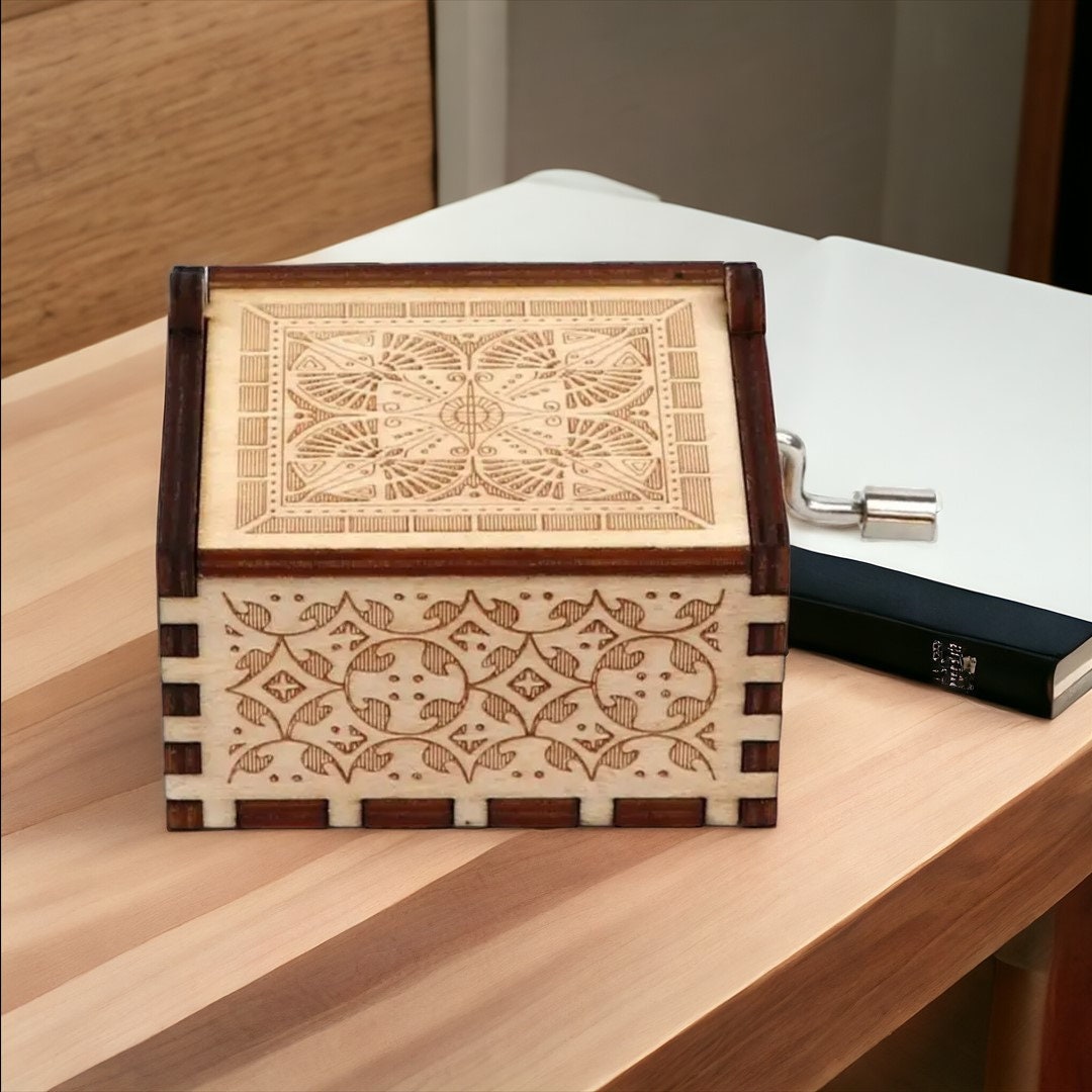 Custom Wooden Music Box, Personalized Custom Wooden Handmade Music Box