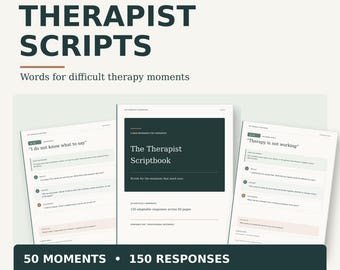 Guiones para terapeutas: 150 preguntas para iniciar conversaciones en sesiones difíciles / PDF de 60 páginas
