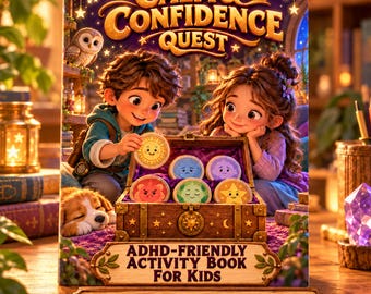 Libro de actividades para niños con TDAH: Calma y confianza (PDF imprimible)