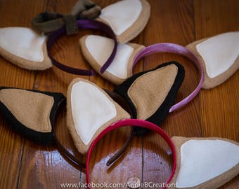 tan leather dog collar