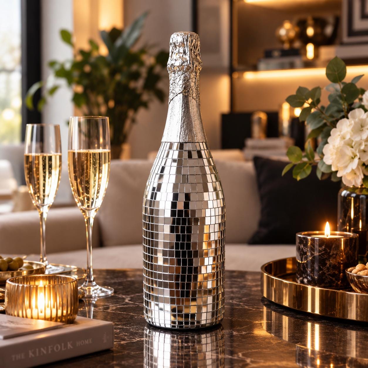 Disco Ball Champagne Bottle - Etsy