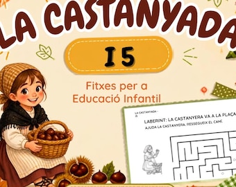 Castanyada I5 · Fitxes de lectoescriptura i matemàtiques en català
