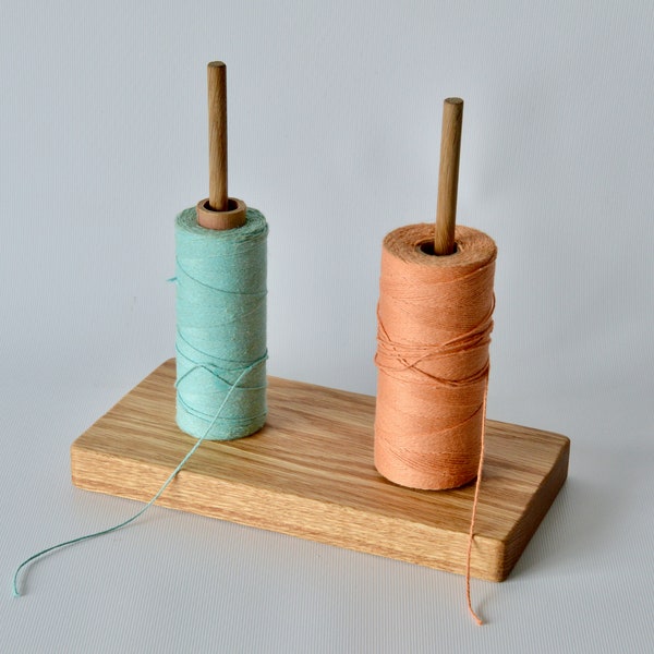 Double Spool/Yarn Peg - Simple but handy tool for fiber arts and lots of other crafts! Made of durable hardwood.
