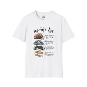 T-Shirt mit Hundehalter-Etikette | Lustiges T-Shirt mit Hunderegeln-Grafik