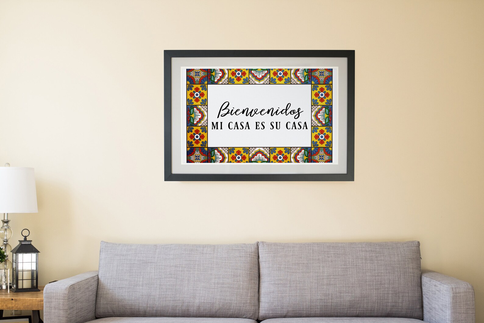 Fußmatte „Bienvenidos Mi Casa ES Su Casa“ – 43,2x76,2 Cm, Spanischer Willkommensgruß, Rutschfest