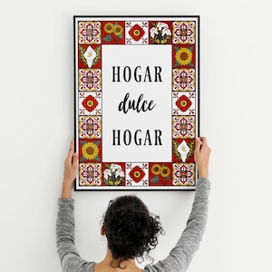 Hogar Dulce Hogar Home Sweet Home Sign in Spanish Printable Digital Art