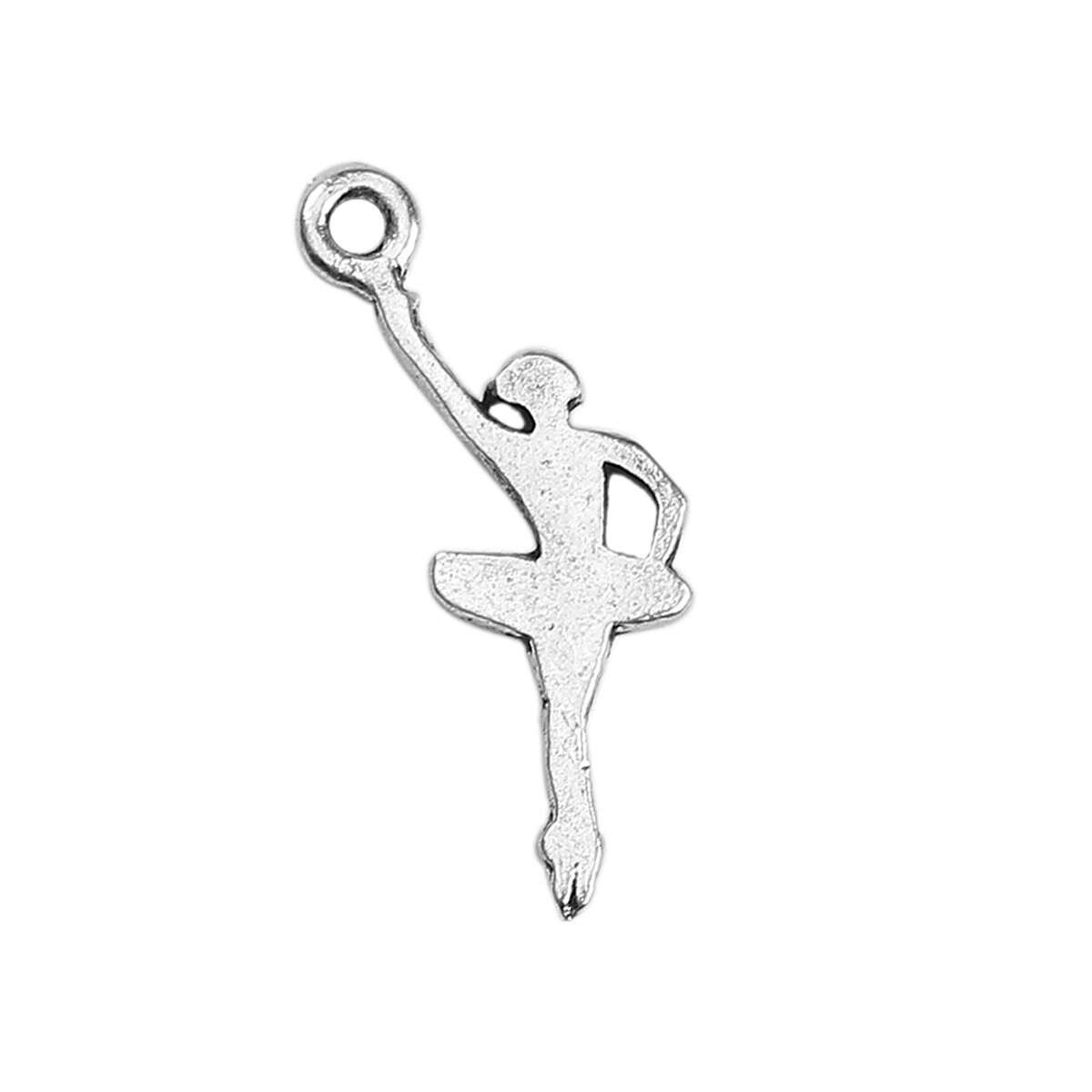 50 Or 100PCs Ballerina Charms 20mm Antiqued Silver Plated Pendants C7369-20 50 Or 100PCs Ballerina Charms 20mm Antiqued Silver Plated Pendants C7369-20