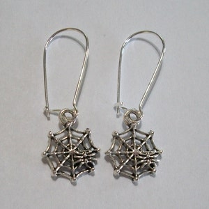 Cute Halloween Spiderweb Earrings image 1