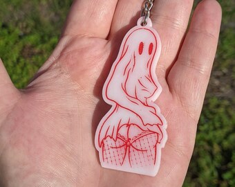 Big Booty Ghost Keychain (Customizable) | Sexy Horror  |  Horror Accessories