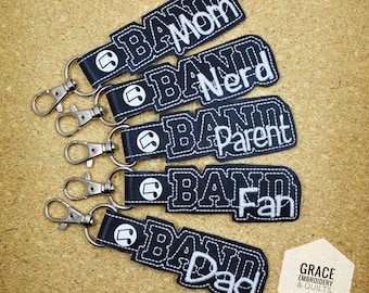 Band Parent/Mom/Dad/Fan/Nerd Key Fob