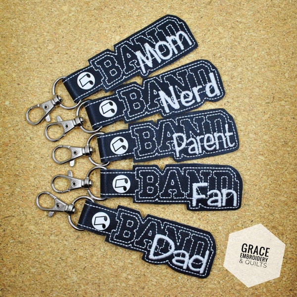 Band Parent/Mom/Dad/Fan/Nerd Key Fob