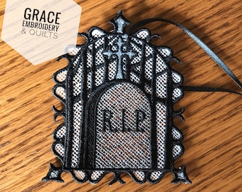 Lace Gravestone Ornament