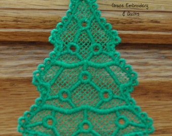 Lace Christmas Tree Ornament