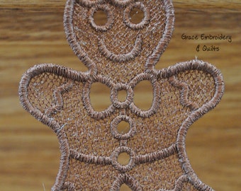 Lace Gingerbread Man Ornament