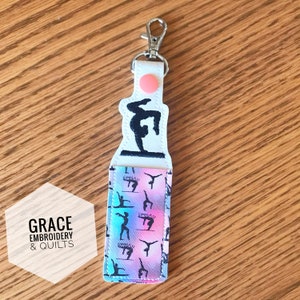 Gymnastics lip balm holder, chapstick holder, keychain