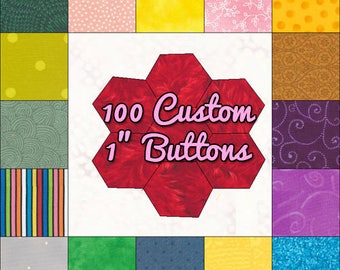 100 1.25-inch Custom Pin Back Button