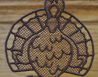 Lace Turkey Ornament