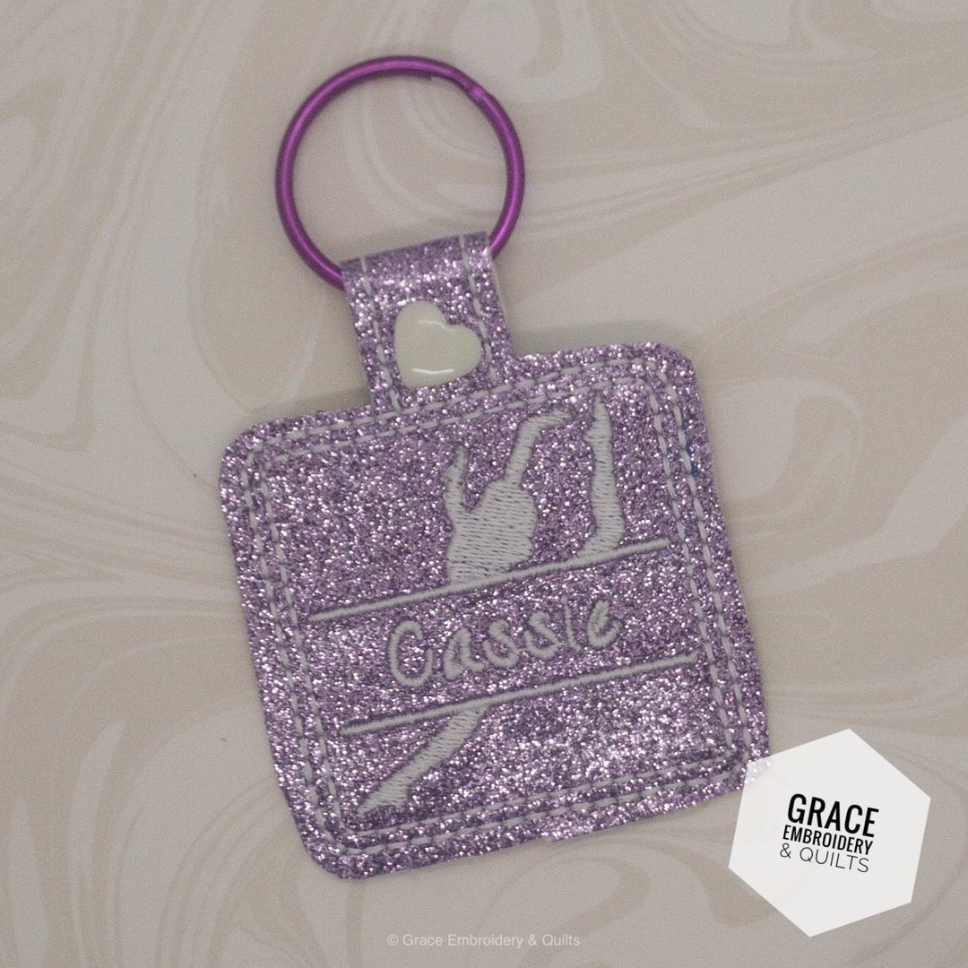 Gymnast Personalized Key Chain/fob - Etsy