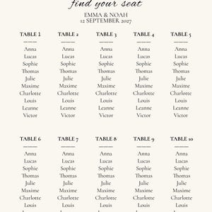 Editable Wedding Stationery Bundle, Minimalist Ivory Wedding Templates, Invitation, Seating Chart, Signs & More