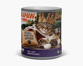 Tazza magica Crystexxapaw™ con gatto gottoso divertente – Tazza da caffè che cambia colore da 325 ml
