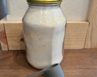 Powder Laundry Detergent-Handmade-  HE Safe - Natural Ingredients - Mason Jar