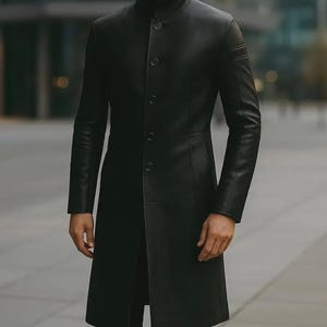 Stand Collar Trench Coat - Etsy