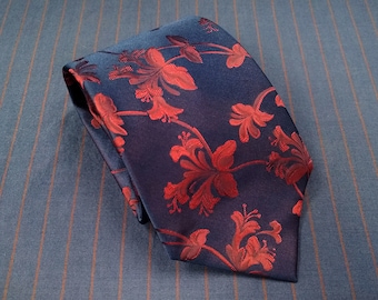 10th Doctor Navy Floral Tie