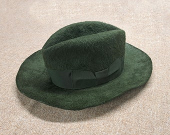 Loden Green Fur Felt Fedora