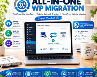 オールインワンWP移行、WordPress移行ツール、ウェブサイトのバックアップと転送、WordPressウェブサイト移行、デジタルダウンロード