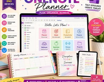 OneNote Planner 2026-2027  | Professional Work And Project Management Planner | Productivity & Goal Planning Template | Digital Download