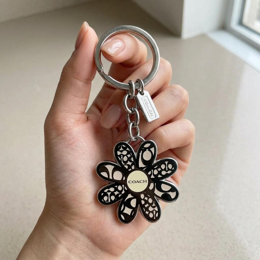 Coach Leather Daisy Charm - Etsy