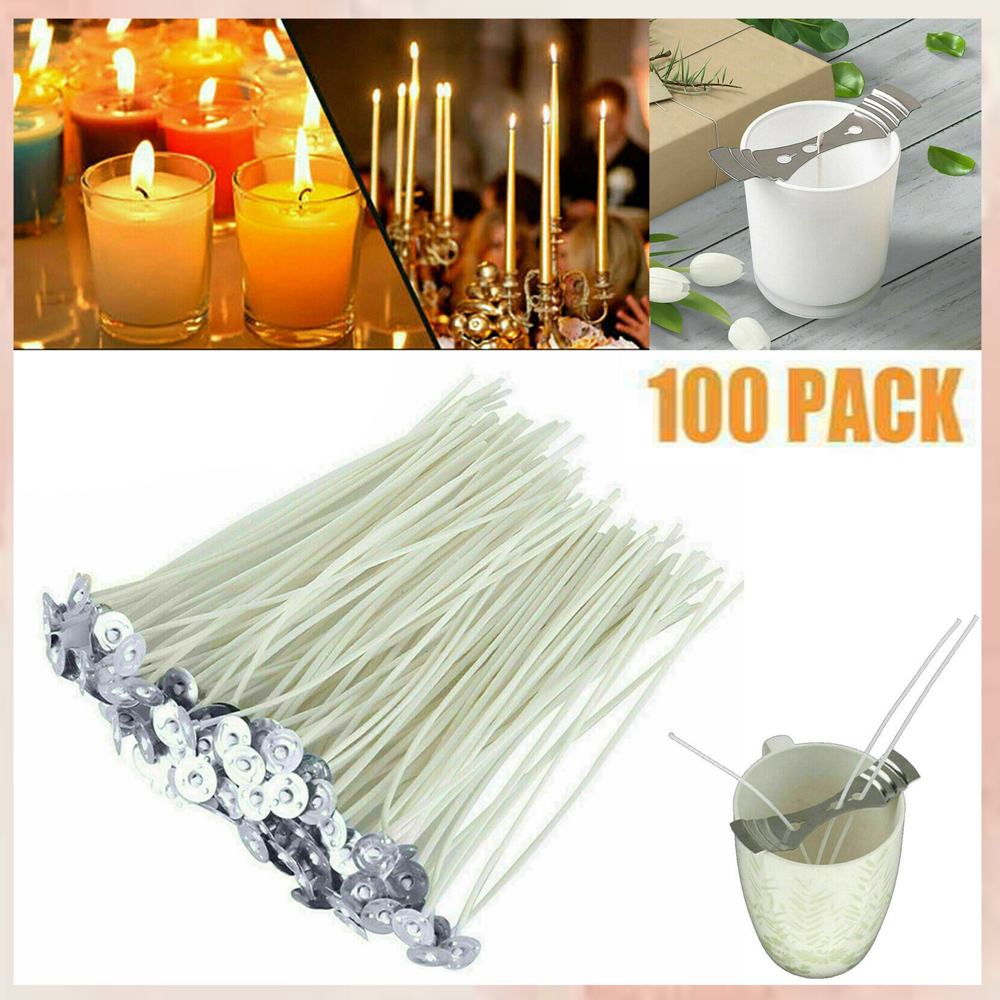 Candle Wicks Candle Making & Soap Making Home Arts & Crafts LX 12