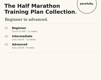 The Half Marathon Training Plan Collection