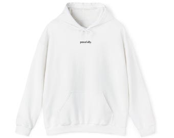 Minimalist Hoodie by Pacefully
