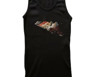 Guitar Cases Tank Top (Women's size LARGE) - Jackson Browne