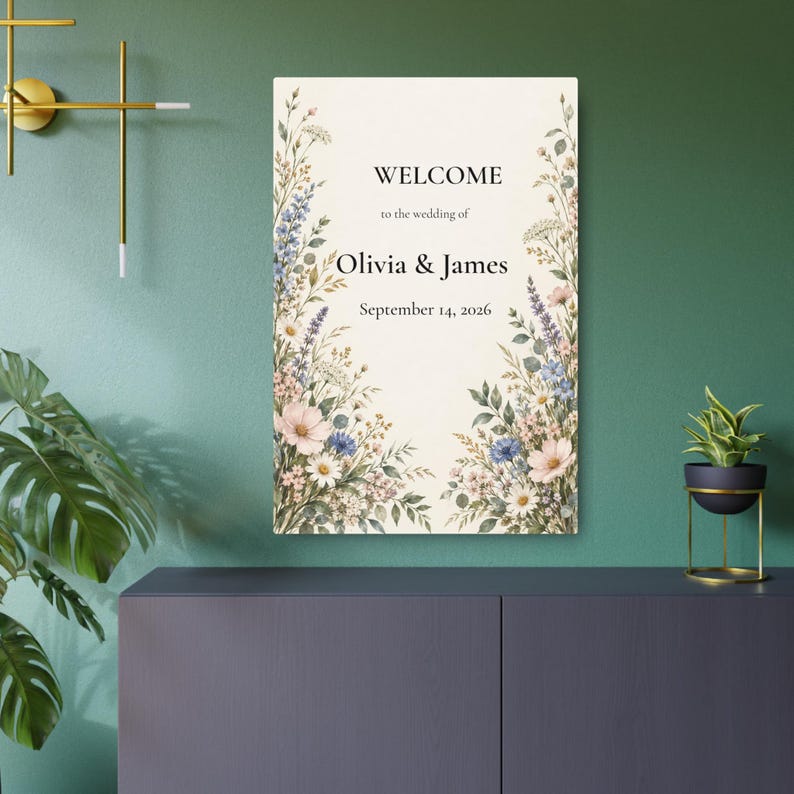 Personalized Wedding Welcome Sign, Custom Metal Sign, Couple Names Personalized Wedding Welcome Sign, Custom Metal Sign, Couple Names