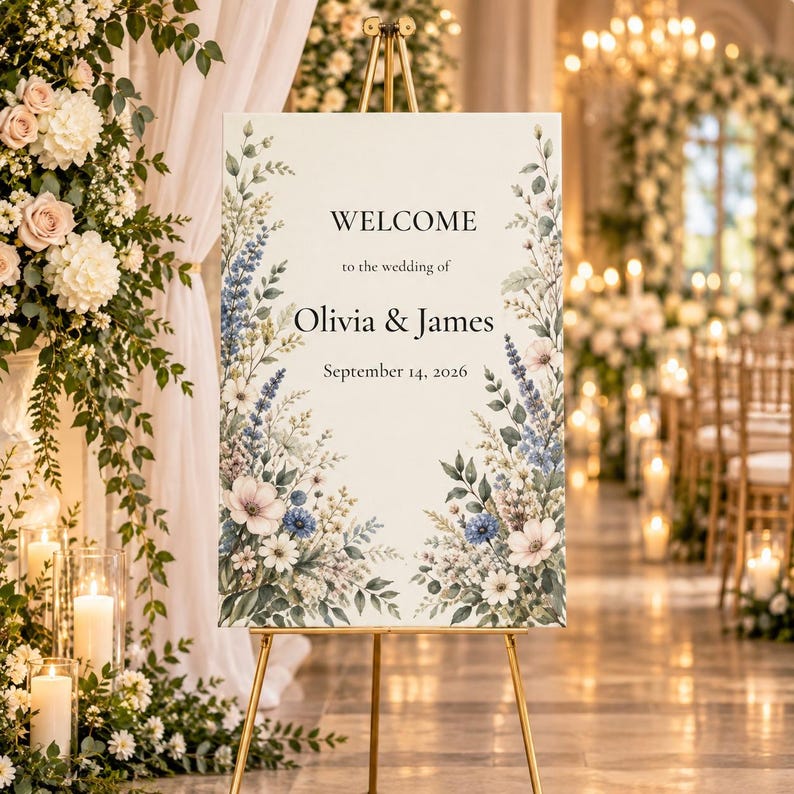 Personalized Wedding Welcome Sign, Custom Metal Sign, Couple Names Personalized Wedding Welcome Sign, Custom Metal Sign, Couple Names