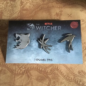 Netflix&#39;s The Witcher Trinity Sigils 3-Pack Pin Set