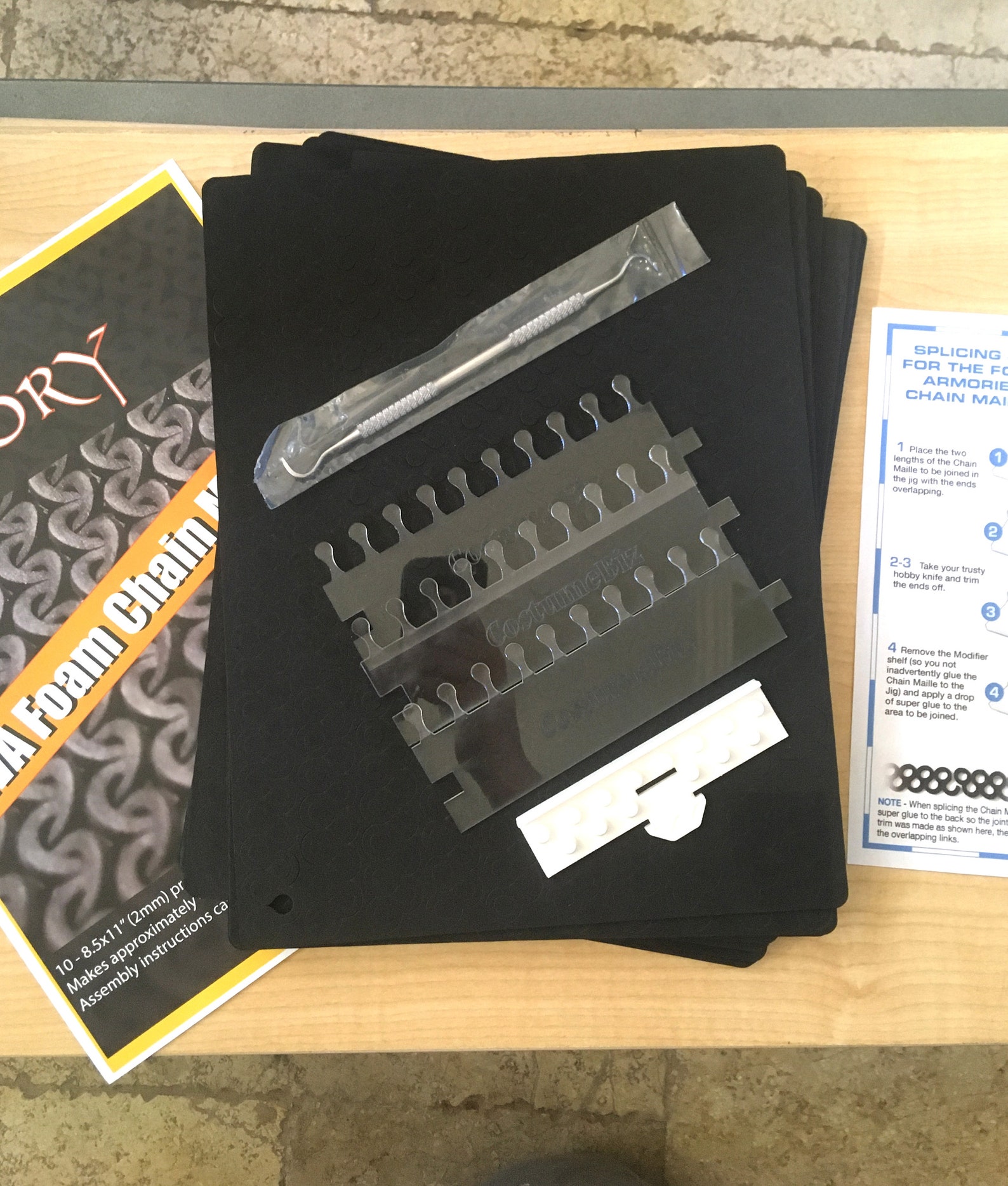 EVA Foam Chainmail Kit - Etsy