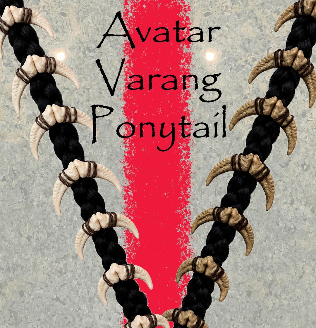 Varang Tribal Kuru Claw Braided Bone Ponytail - Etsy