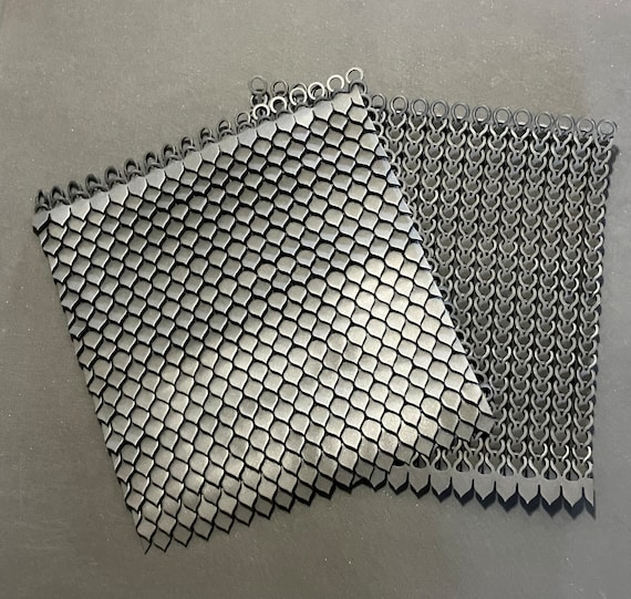 EVA Black unpainted foam Scale Chainmaille Armor 1 Square Foot Custom Made