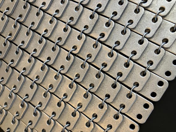 EVA  foam Square Lamellar Disc Chain Maille Armor custom made by the square foot