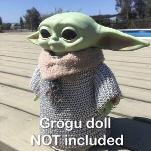 Accesorio de Grogu Manadaloriano: Túnica de malla de Beskar