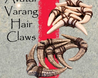 Conjunto de 8 garras dobles para el cabello de la tribu Varang