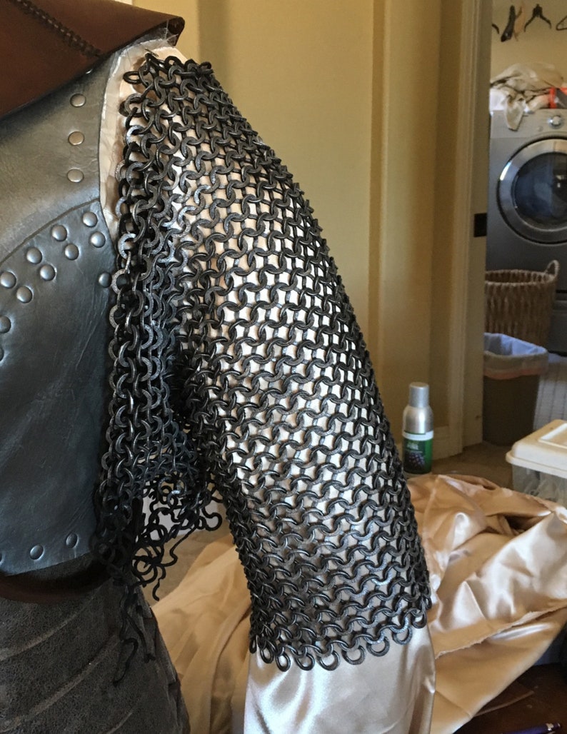 Leather Chainmail Armor 1 Square Foot Custom Made | Etsy