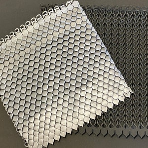 EVA Silver foam Scale Chainmaille Armor 1 Square Foot Custom Made