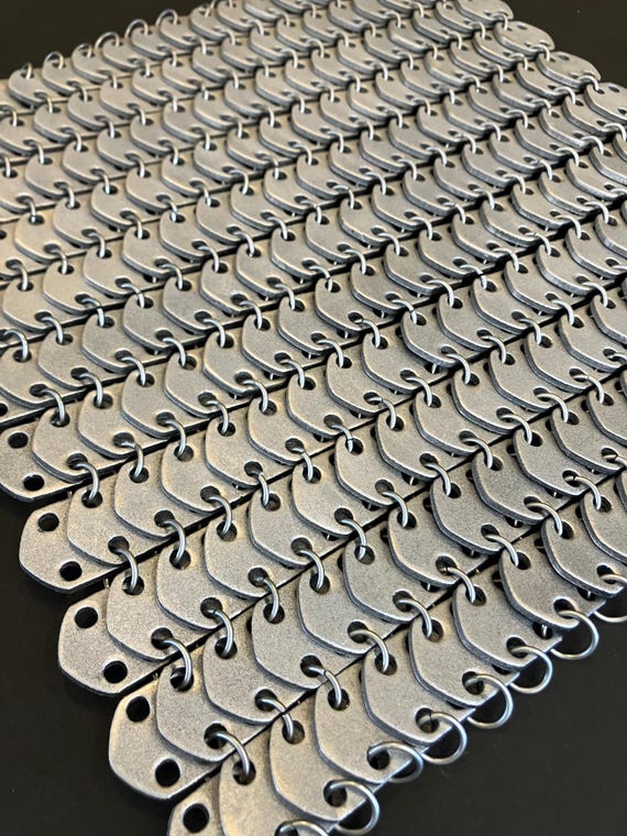 EVA  foam Hex Lamellar Disc Chain Maille Armor custom made by the square foot