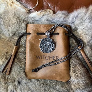New premium Witcher Trio Pendant and Pouch Gift Set
