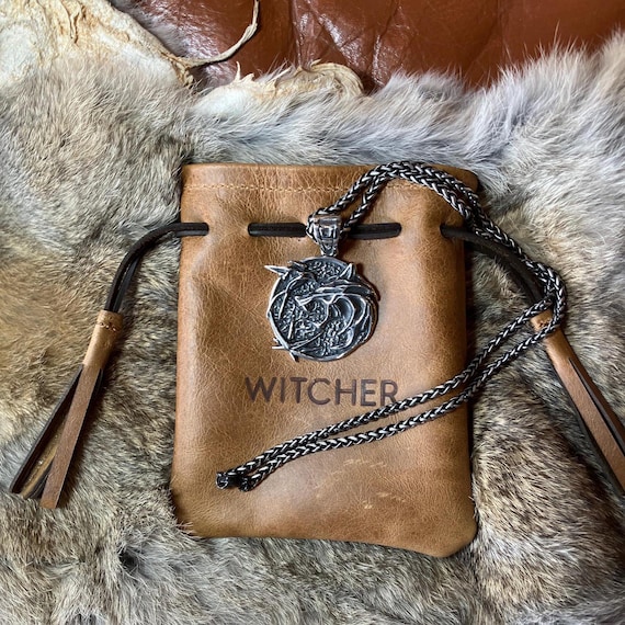 New premium Witcher Trio Pendant and Pouch Gift Set