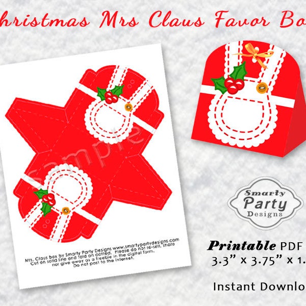 Printable Favor Box - Etsy